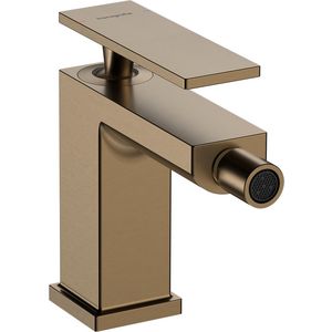 Tecturis E bidetkraan ééngreeps met trekwaste Brushed Bronze