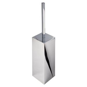 Closetborstelgarnituur wandmodel chroom borstel zwart MODERN ART