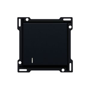Afwerkingsset lens enkelvoudige schakelaar/knop black