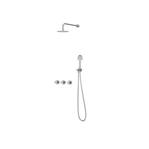 Afbouwdeel regendouche IVY combiset Bond 4 inbouwthermostaat symmetry chroom CSB4CRCAAC incl. inbouwbox