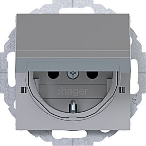 SCHUKO-wandcontactdoos, vergrend.afd., variabele 45gr., A.x/