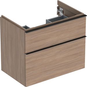 iCon wastafelonderkast 2x la 75cm eiken melamine / greep lava