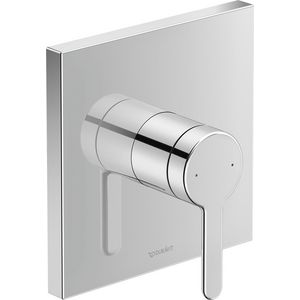 Inbouw eenhendeldouchemengkraan chroom hoekig C.1 KWC