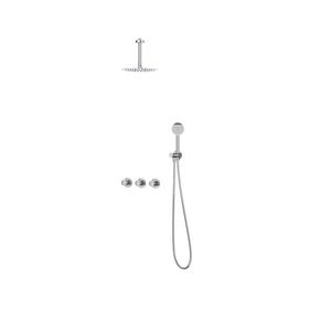 Afbouwdeel regendouche IVY combiset Bond 4 inbouwthermostaat symmetry chroom CSB4CRCBBC incl. inbouwbox