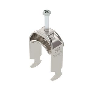 Beugelklem 2056 34-40mm RVS A4 1.4571 blank VVE=100