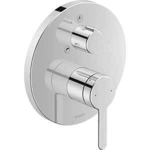 Inbouw eenhendelbadmengkraan chroom m. omstel rond C.1 KWC