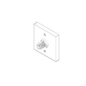 Rozet met symbolen 60x60x28mm chr 04279802100-00