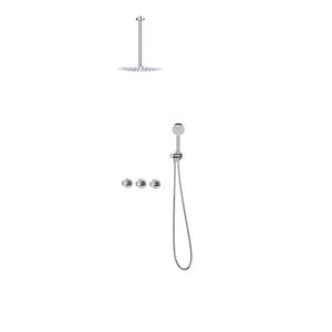 Afbouwdeel regendouche IVY combiset Bond 4 inbouwthermostaat symmetry chroom CSB4CRCCCC incl. inbouwbox