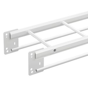 Lengte a 6m. Kabelladder 300mm KHZV zinkpox wit RAL9010