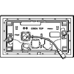 Inbouwraam 130x220 kunststof/zwart