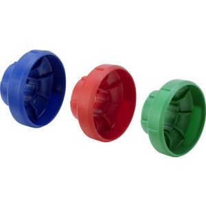 kenplaatje DN15-50 kunststof/blauw