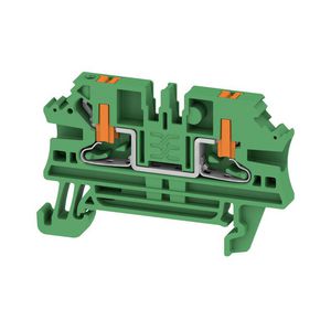 Doorvoer blok PUSH IN groen 2.5mm2 24 A 800 nr. VVE=100