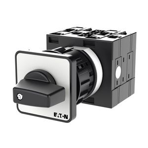 Aan-Uit-schakelaar 3-polig +N+1MC+1VC 32A 90° 1gats front