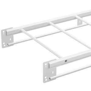 Lengte a 6m. Kabelladder 600mm KHZV zinkpox wit RAL9010