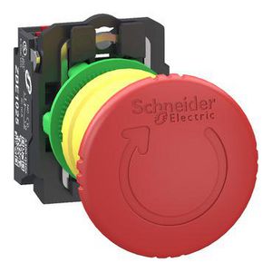 Noodstopschakelaar Harmony XB5 grijs Plastic rode paddenstoe