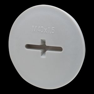 Blindstop kunststof M40x1,5 glasvezelversterkt, grijs (EVSG40LG)