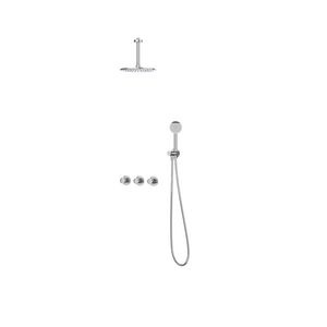 Afbouwdeel regendouche IVY combiset Bond 4 inbouwthermostaat symmetry chroom CSB4CRCEBC incl. inbouwbox