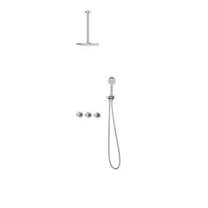 Afbouwdeel regendouche IVY combiset Bond 4 inbouwthermostaat symmetry chroom CSB4CRCECC incl. inbouwbox