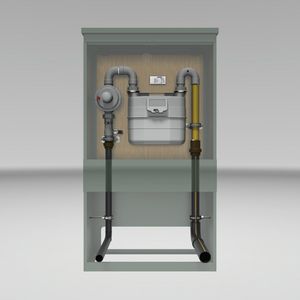 Meteropstelling MO2 in kast G10-G16 (excl gasmeter)