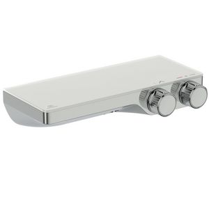Douchethermostaat met legplank CERATHERM S200 150mm chroom incl. S-koppelingen