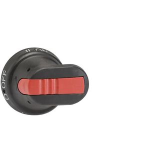 Handgreep IP65 zwart lengte 45 mm omkeerschakelaar I-O-II