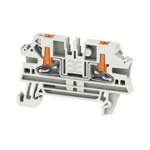 Doorvoer terminal blok PUSH IN l. grijs 2.5mm VVE=100