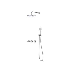 Afbouwdeel regendouche IVY combiset Bond 4 inbouwthermostaat symmetry chroom CSB4CRCFAC incl. inbouwbox