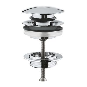 Afvoerplug Push open 1.1/4" chroom