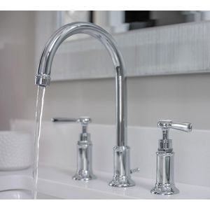 AXOR Montreux 180 3-gats 2-hendel wastafelmengkraan chroom