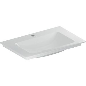 Meubelwastafel afleg L/R 75x48cm met kraangat wit Keratect ONE