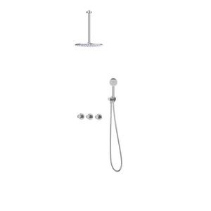 Afbouwdeel regendouche IVY combiset Bond 4 inbouwthermostaat symmetry chroom CSB4CRCFCC incl. inbouwbox