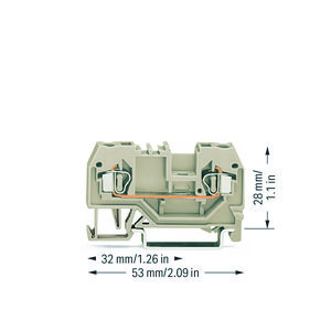 2-draads rijgklem 2,5mm² Ex e II 280-992 VVE=100