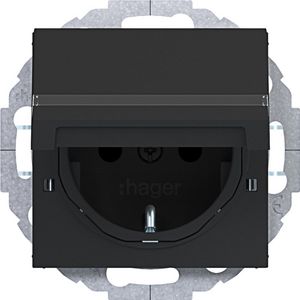 SCHUKO-wandcontactdoos, vergr., tekstv., variabele 45gr. A.x
