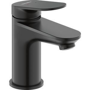 Wave 1-hendel wastafelmengkraan S mat zwart sprong 95mm