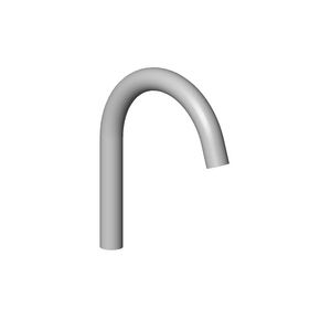 Uitloop v. wastafel staand 120mm, 4,54l/min. chr