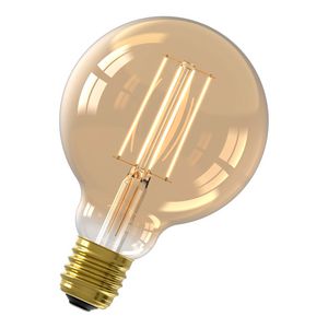 LED-lamp Warm Filament G95 E27 DIM 4.5W 40W 470lm 2100K goud