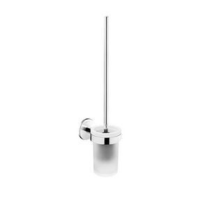 CANA TOILET BRUSH HOLDER WALL-MOUNTED IN GLASS CHROME