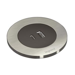Deksel ALU+ USB A+C 15W+ stekker+snoer L2m. Disq60