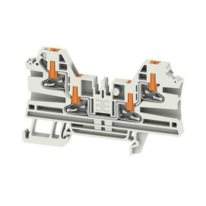 Doorvoer blok PUSH IN l. grijs 2.5mm2 24 A 800 VVE=50