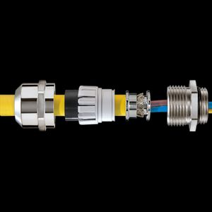 EMC-wartel, RVS, M12x1,5 doorlaat 3-7mm scherm 5mm (ESSKV12EMV-Z) VVE=10