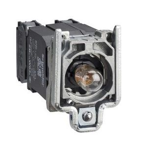 Lichaam verlichte drukknop 22mm kleurloos lampBA 9s 1NC+1NO