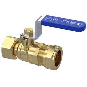 Kogelkraan S28 DN15 3/4"wartel x 22mm knel VVE=6