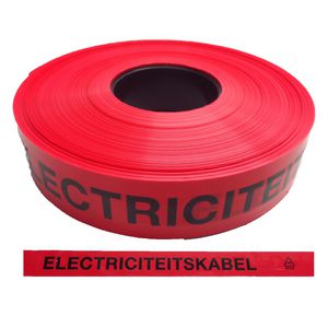 Waarschuwingslint electriciteitskabel (rood)