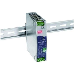 AC-DC DIN rail PSU Slim and Ultra Wide input 60W 12V