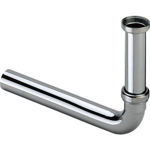 Afvoerbocht 1.1/4" x 32mm chroom tbv inbouwsifon