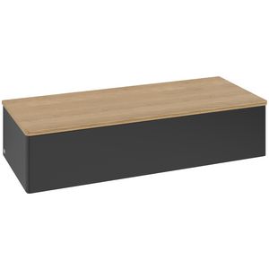 Sideboard Antao 1200x268x500mm Black Matt Lacquer K41001PD