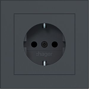 SCHUKO-wandcontactdoos met afdekking Safety Plus steekkl. A.
