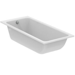 Bad 1800x800x590mm glanzend wit z. kraangat m. overloop La Dolce Vita T540501