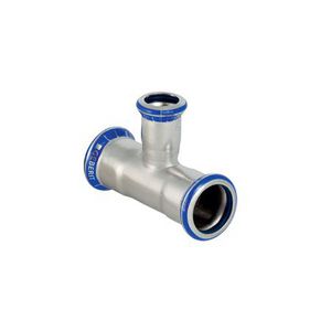 T-koppeling verlopend MAPRESS RVS FKM blauw 76,1x22x76,1mm