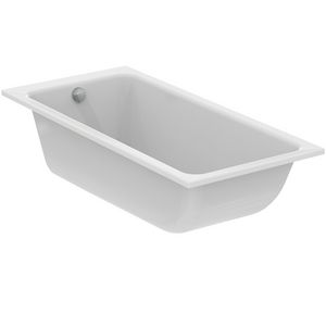 Bad 1700x800x590mm glanzend wit z. kraangat m. overloop La Dolce Vita